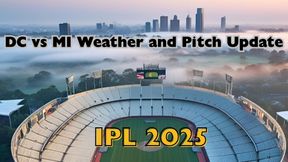 DC vs MI Weather and Pitch Update IPL 2025: Arun Jaitley Stadium Rain Prediction, Dew Factor, Pitch Report