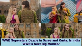 Could India Be WWE's Next Big Market? Liv Morgan & Dominik Mysterio Turn Heads in Red Saree & Green Kurta-Pyjama at Netflix Event