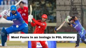 Most Fours in an Innings in PSL History: You Won't Believe these Top 10 Most Fours in an Innings Ever Existed 