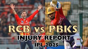 RCB vs PBKS Injury Report, IPL 2025: Can Virat Kohli's Men Exploit Punjab Kings's Injury Woes at Chinnaswamy?
