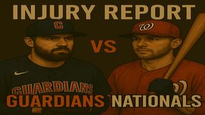 Guardians vs Nationals Injury Report MLB 2025: Guardians vs Nationals Head-to-Head Results, Latest Injury List Guardians vs Nationals Injury Report MLB 2025: Guardians vs Nationals Head-to-Head Results, Latest Injury List
