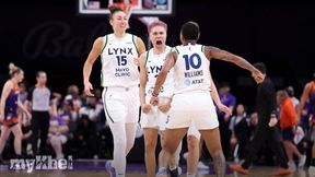 Lynx Celebrate Natisha Hiedeman's Game-Winning Three-Pointer Against Mercury