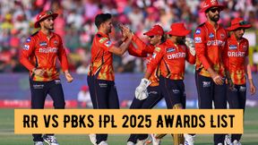 IPL 2025: RR vs PBKS Awards List: Full List of Award Winners, Player of the Match, Captains' Words IPL 2025: RR vs PBKS Awards List: Full List of Award Winners, Player of the Match, Captains' Words