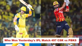 Who Won Yesterday's IPL Match 49? CSK vs PBKS, IPL 2025 on April 30: Punjab Kings Trump Super Kings in Chepauk Thriller Who Won Yesterday's IPL Match 49? CSK vs PBKS, IPL 2025 on April 30: Punjab Kings Trump Super Kings in Chepauk Thriller