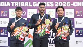 Khelo India Tribal Games Day 2: Karnataka's Manikanta L Wins Five Swimming Golds; Anjali Munda Completes Golden Hat-Trick Khelo India Tribal Games Day 2: Karnataka's Manikanta L Wins Five Swimming Golds; Anjali Munda Completes Golden Hat-Trick