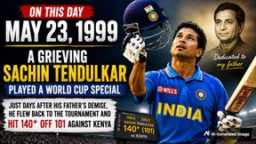 When Sachin Tendulkar Turned Personal Grief Into Greatness: The Story of His Emotional 140* vs Kenya in 1999 ODI World Cup When Sachin Tendulkar Turned Personal Grief Into Greatness: The Story of His Emotional 140* vs Kenya in 1999 ODI World Cup