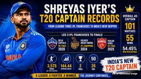 Shreyas Iyer's Leadership Journey: From Leading Three IPL Franchises to Finals to Becoming India's New T20 Captain Shreyas Iyer's Leadership Journey: From Leading Three IPL Franchises to Finals to Becoming India's New T20 Captain