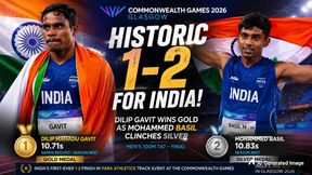 Glasgow 2026: Dilip Gavit Creates History With Para Athletics Gold as India Secures Historic 1-2 Finish in Men's 100m T47 Glasgow 2026: Dilip Gavit Creates History With Para Athletics Gold as India Secures Historic 1-2 Finish in Men's 100m T47