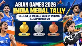 Asian Games 2026 India Medal Tally: Vithya, Gulveer, Neeru shine - Full List of Medals won by Indians till September 29