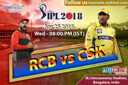 ಚೆನ್ನೈಗೆ ಗೆಲ್ಲಲು 205ರನ್ ಗುರಿ ನೀಡಿದ ಆರ್‌ಸಿಬಿ, ಗೆಲ್ಲುವ ಭರವಸೆ