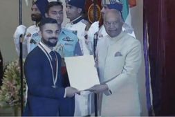 ಟೀಮ್ ಇಂಡಿಯಾ ಕ್ಯಾಪ್ಟನ್ ಕೊಹ್ಲಿಗೆ 'ರಾಜೀವ್ ಗಾಂಧಿ ಖೇಲ್ ರತ್ನ' ಗೌರವ
