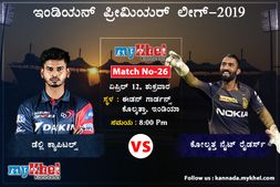 ಐಪಿಎಲ್ 2019: ಕೆಕೆಆರ್ ಕಟ್ಟಿ ಹಾಕಲು ಸಜ್ಜಾದ ಡೆಲ್ಲಿ ಕ್ಯಾಪಿಟಲ್ಸ್