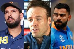 ಎಬಿ ಡಿವಿಲಿಯರ್ಸ್ ಬೆನ್ನ ಹಿಂದೆ ನಿಂತ ವಿರಾಟ್ ಕೊಹ್ಲಿ, ಯುವರಾಜ್ ಸಿಂಗ್!