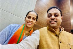 ಒಲಿಂಪಿಕ್ಸ್ ಕಂಚಿನ ಪದಕ ವಿಜೇತೆ ಸೈನಾ ನೆಹ್ವಾಲ್ ಬಿಜೆಪಿಗೆ ಸೇರ್ಪಡೆ