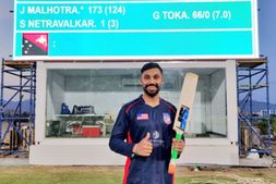 ಒಂದೇ ಓವರ್‌ನಲ್ಲಿ 6 ಸಿಕ್ಸ್ ಚಚ್ಚಿದ ಭಾರತ ಮೂಲದ ಯುಎಸ್‌ಎ ಕ್ರಿಕೆಟರ್!