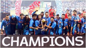 ODI World Cup : ಭಾರತದ ಎರಡನೇ ಏಕದಿನ ವಿಶ್ವಕಪ್‌ ಗೆಲುವಿಗೆ 12 ವರ್ಷದ ಸಂಭ್ರಮ: ಲೋಗೊ ಬಿಡುಗಡೆ ಮಾಡಿದ ಐಸಿಸಿ