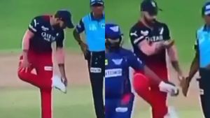 LSG vs RCB: ವಿರಾಟ್ ಕೊಹ್ಲಿ vs ನವೀನ್ ಉಲ್ ಹಕ್: ಕಾಲಡಿಯ ಮಣ್ಣು ಕಿತ್ತು ಬಿಸಾಡಿದ ವಿರಾಟ್: ವಿಡಿಯೋ