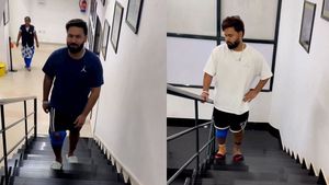 Rishabh Pant: ಯಾರ ಸಹಾಯವಿಲ್ಲದೆ ಮೆಟ್ಟಿಲು ಹತ್ತಿದ ರಿಷಭ್ ಪಂತ್; ಶೀಘ್ರದಲ್ಲೇ ಮೈದಾನಕ್ಕೆ ಎಂಟ್ರಿ?
