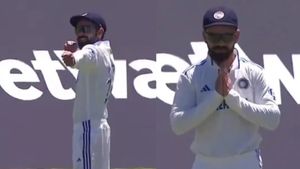IND vs SA: ಶ್ರೀರಾಮನ ಧನಸ್ಸು ಹಿಡಿದ ಭಂಗಿಯೊಂದಿಗೆ ಕೇಶವ್ ಮಹಾರಾಜ್ ಸ್ವಾಗತಿಸಿದ ವಿರಾಟ್ ಕೊಹ್ಲಿ
