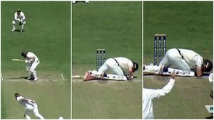 ಬ್ಯಾಟ್ಸ್‌ಮನ್‌ ತಲೆಗೆ ಬಿದ್ದ ಚೆಂಡು, ಮೈದಾನದಲ್ಲಿ ಆತಂಕ: ಅಭಿಮಾನಿಗಳಿಗೆ ಮರುಕಳಿಸಿತು ಹಳೆಯ ನೆನಪು