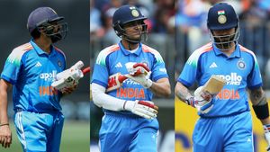 ರನ್‌ ಕಲೆ ಹಾಕಲು ಪರದಾಡಿದ ಟಾಪ್ ಆರ್ಡರ್ಸ್: ಆಸೀಸ್‌ಗೆ 131 ರನ್‌ ಗುರಿ