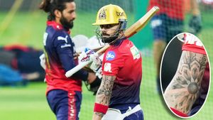 Virat Kohli Tattoo: ಹೊಸ ಟ್ಯಾಟೂ ಹಾಕಿಸಿಕೊಂಡ ವಿರಾಟ್‌ ಕೊಹ್ಲಿ, ರಹಸ್ಯವೇನು?