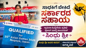 ಎರವಲು ಪಡೆದ ಪೋಲ್‌ನಿಂದ ರಾಷ್ಟ್ರೀಯ ದಾಖಲೆ ಬರೆದ ಕರ್ನಾಟಕದ ಸಿಂಧು ಶ್ರೀ