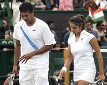 கலப்பு இரட்டையர் அரையிறுதியில் பூபதி-சானியா ஜோடி