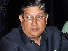 மறுபடியும் மொதல்ல இருந்து... தமிழ்நாடு கிரிக்கெட் சங்க தலைவராக சீனிவாசன் போட்டியின்றி தேர்வு!