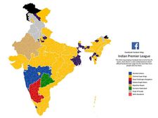 இந்தியாவில் முக்கால்வாசிபேர் சென்னை அணி ரசிகர்கள்! மேப் வெளியிட்டது பேஸ்புக்