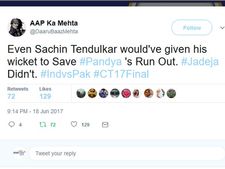சச்சின் டெண்டுல்கர் மட்டும் இந்நேரம் இருந்திருந்தா...! #IndvsPak #CT17Final