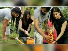 இலங்கையில் அனுஷ்கா சர்மா... வைரலாகிறது கோஹ்லியுடன் ஜோடியாக மரக் கன்று நடும் படம்!