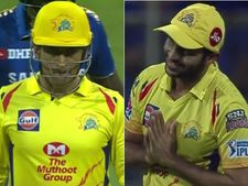 VIDEO: போட்டியில் முறைத்த தோனி… சாரி தல…! கையெடுத்து கும்பிட்ட அந்த வீரர்
