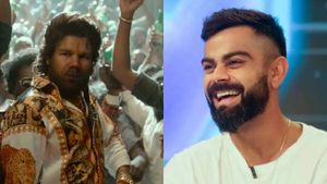 புஷ்பா படத்தில் வார்னர்.. !! கலாய்த்த விராட் கோலி.. வைரல் வீடியோ