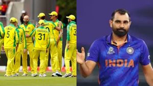 கடைசி ஓவரில் நடந்த ட்விஸ்ட்.. ஆஸ்திரேலியாவுக்கு ஷாக் கொடுத்த முகமது ஷமி.. இந்தியா த்ரில் வெற்றி!