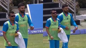 இதுதாங்க விராட் கோலி.. திணறிய இந்திய வீரர்கள்.. திடீரென வாட்டர் பாயாக மைதானத்திற்குள் வந்த கிங்!