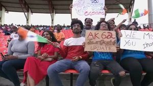 இந்தியா - வெஸ்ட் இண்டீஸ் மேட்சில் ‘விடாமுயற்சி’ அப்டேட்.. அலப்பறையை ஆரம்பித்த அஜித் ரசிகர்கள்!