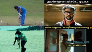 ”சென்னை 28” சிவா விக்கெட் ஞாபகம் இருக்கா.. ரோகித் சர்மா விக்கெட்டை பாருங்க.. தெறிக்கும் மீம்ஸ்!
