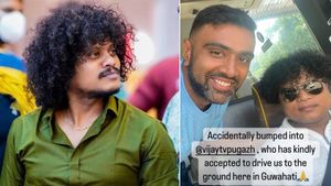 விஜய் டிவி புகழ் இங்க என்ன செய்றீங்க? இந்திய அணி பஸ் ஓட்டுனராக வந்தாரா.. அஸ்வின் வெளியிட்ட அதிசயம்