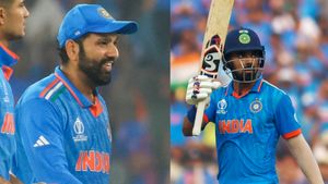 பந்தை ஒழுங்கா பிடிக்க தெரியாதா? பவுண்டரிக்கு பந்தை விட்ட ராகுல்.. கடுப்பாகி திட்டிய ரோகித் சர்மா