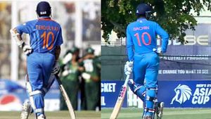 U-19 இந்திய அணியில் ஒரு சச்சின்.. அதே ஜெர்சி.. பேட்டிங்கிலும் பட்டையை கிளப்பிய குட்டி சச்சின்