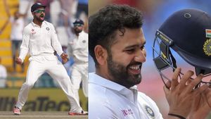 விராட் கோலி கொடுத்த ஐடியா.. ஹெல்மெட்டை அணிந்து ஃபீல்டிங் நின்ற ரோகித் சர்மா.. காலியான தெ.ஆ. கேப்டன்!