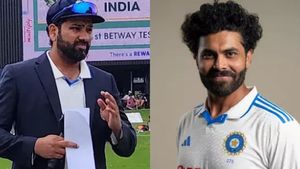 ஐபிஎல் தொடரில் மட்டும் நல்லா வீசுறியே எப்படி? நேரலையில் ஜடேஜாவை கடிந்த ரோகித் சர்மா