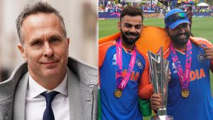 ரோகித்,கோலிக்கு எல்லாம் மாற்று வீரர்களை இந்திய அணி விரைவில் கண்டுபிடித்துவிடுவார்கள் -மைக்கேல் வாஹன்