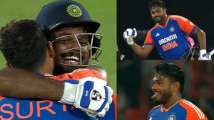 IND vs BAN- சேட்டனின் சேட்டைகள்.. சாதனை சதம் விளாசிய பின் வித்தியாசமாக கொண்டாடிய சஞ்சு சாம்சன்