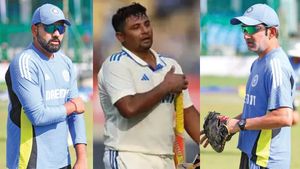IND vs NZ- சர்பிராஸ் கான் தொடர்பாக கம்பீர்,ரோகித் இடையே மோதல்!வீட்டோ அதிகாரத்தை பயன்படுத்திய கேப்டன்