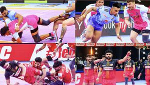 Pro Kabaddi 2024 - குஜராத் அணி அபார வெற்றி.. ஜெய்ப்பூர் அணியும் வென்றது.. பெங்களூர் வீரர் சாதனை