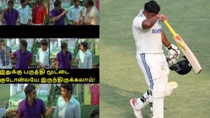 IND vs NZ - பருத்தி மூட்டை குடோனிலேயே இருந்திருக்கலாம்.. ரசிகர்களின் காலை வாரிய சர்பராஸ் கான்