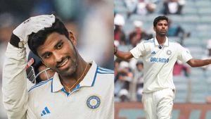 IND vs NZ- கடவுளின் திட்டம் இது! பயிற்சியாளர்,கேப்டனுக்கு என் நன்றிகள்! வாசிங்டன் சுந்தர் கருத்து