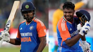 சர்வதேச கிரிக்கெட்டில் முதல் வீரர்.. ஒரே ஆண்டில் 3 டி20 சதங்கள்.. புதிய வரலாறு படைத்த சஞ்சு சாம்சன்!